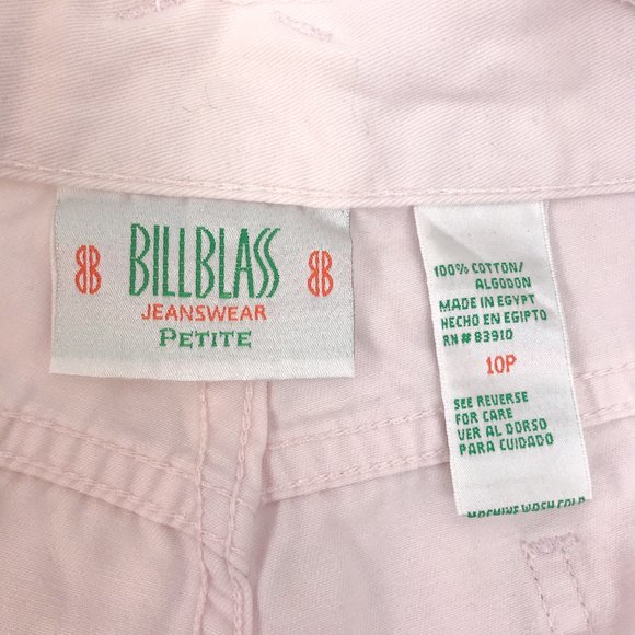 Vintage 90s Bill Blass 10P Pink Jean Shorts - Picture 9 of 10